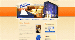 Desktop Screenshot of hotel-come-in.de